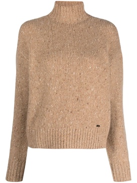 mélange-effect cashmere jumper