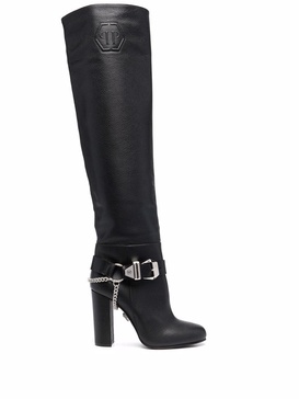 buckle-detail knee-high boots 