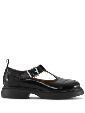 cut-out buckle-fastening loafers