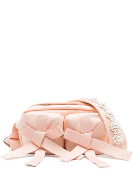 beaded classic bow crossbody bag