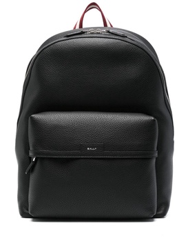 Code leather backpack