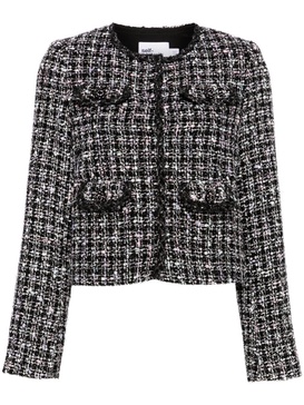 checked tweed jacket