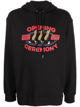 graphic-print hoodie