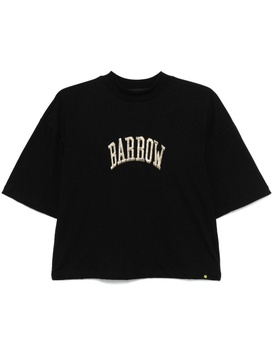 logo-embroidered T-shirt