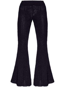 Garonna crochet flared trousers