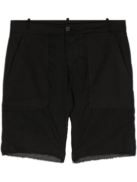 frayed cotton shorts 