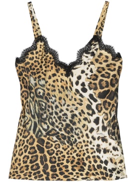 leopard-print top