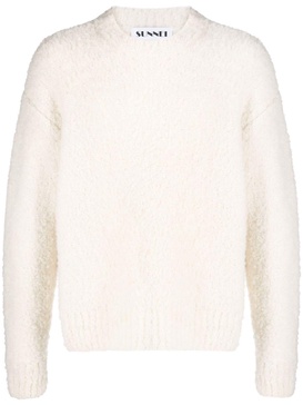 crew-neck chunky-knit jumper