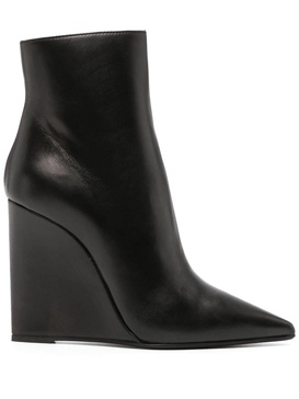 Kira 120mm wedge leather boots