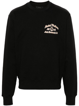 logo-embroidered cotton sweatshirt