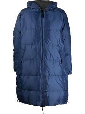 reversible padded hooded coat