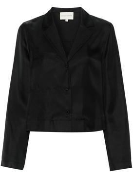 Aloma silk cropped shirt