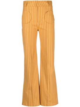 Yoshitomo stripe-print trousers