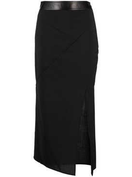 panelled midi skirt