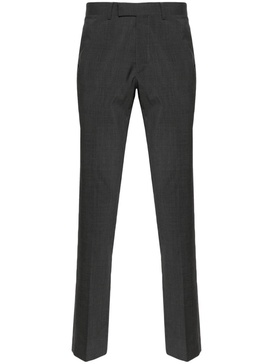 slim-cut virgin wool trousers