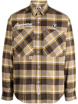 logo-patch cotton shirt