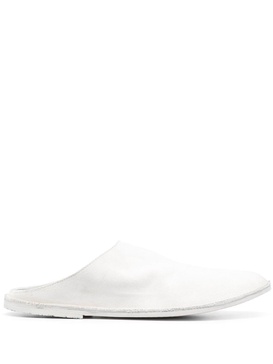 Strasacco round-toe leather slippers