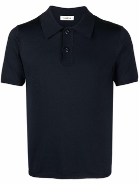 short-sleeve pointed-collar polo shirt