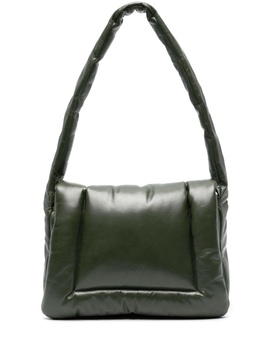 Cornicione leather shoulder bag