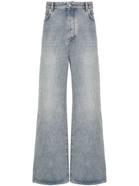 mid-rise wide-leg jeans