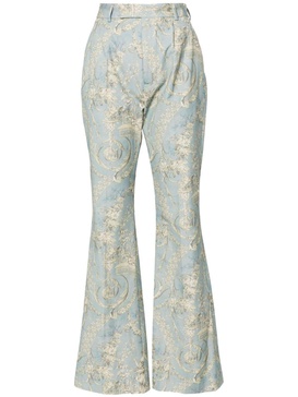 Ray high-waist flared trousers