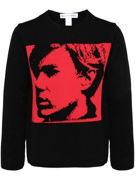 Andy Warhol intarsia jumper