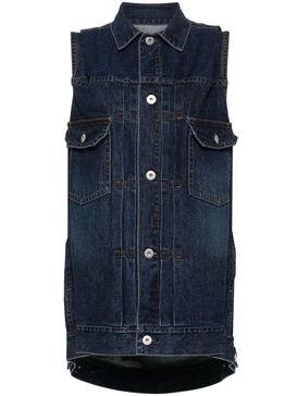 sleeveless denim gilet