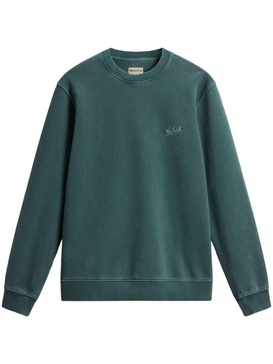 logo-embroidered cotton sweatshirt