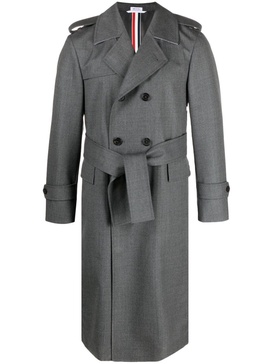 wool double-breasted trench coat