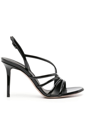 Scarlet 105mm patent-leather sandals