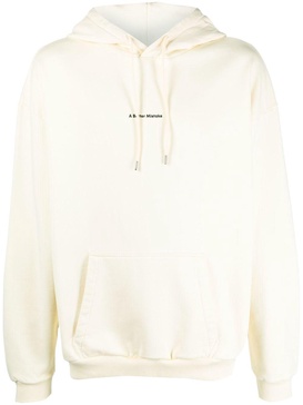 logo print pullover hoodie 