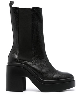 round-toe 115mm leather boots