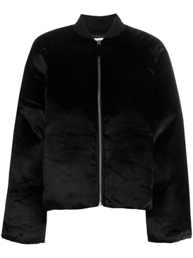 Lafu velvet bomber jacket