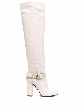 buckle-detail knee-high boots 