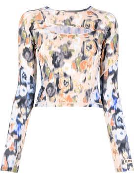 Visualise floral-print top