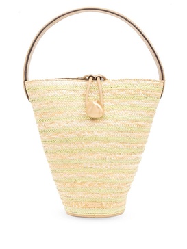 Freedie striped bucket shoulder bag