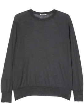 semi-sheer fine-knit jumper