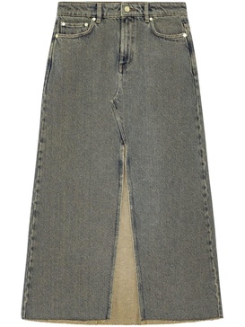 long denim skirt 