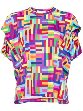 geometric-pattern T-shirt