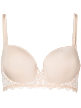 lace-detail contour bra