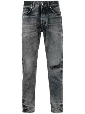 Mick whiskering-effect tapered jeans 