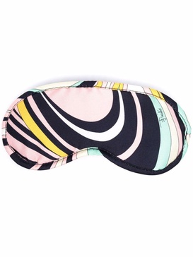 Onde printed travel mask