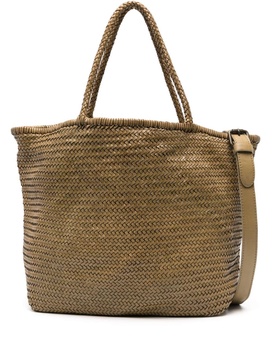 Susan 02 woven-leather tote bag