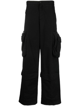 wide-leg cargo trousers 