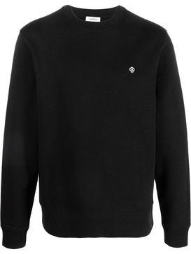 embroidered cross crew-neck sweatshirt