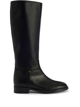 Nourine leather mid-calf boots