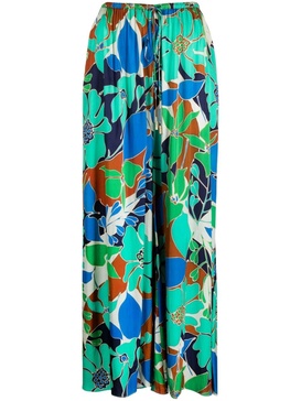 Alaia floral-print trousers