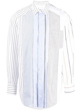 multi stripe-print shirt