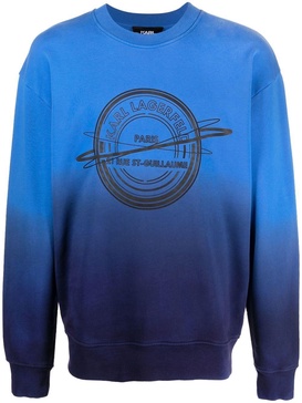 logo-print crew neck sweatshirt