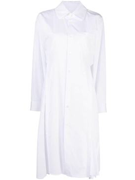 long-sleeved cotton shirtdress